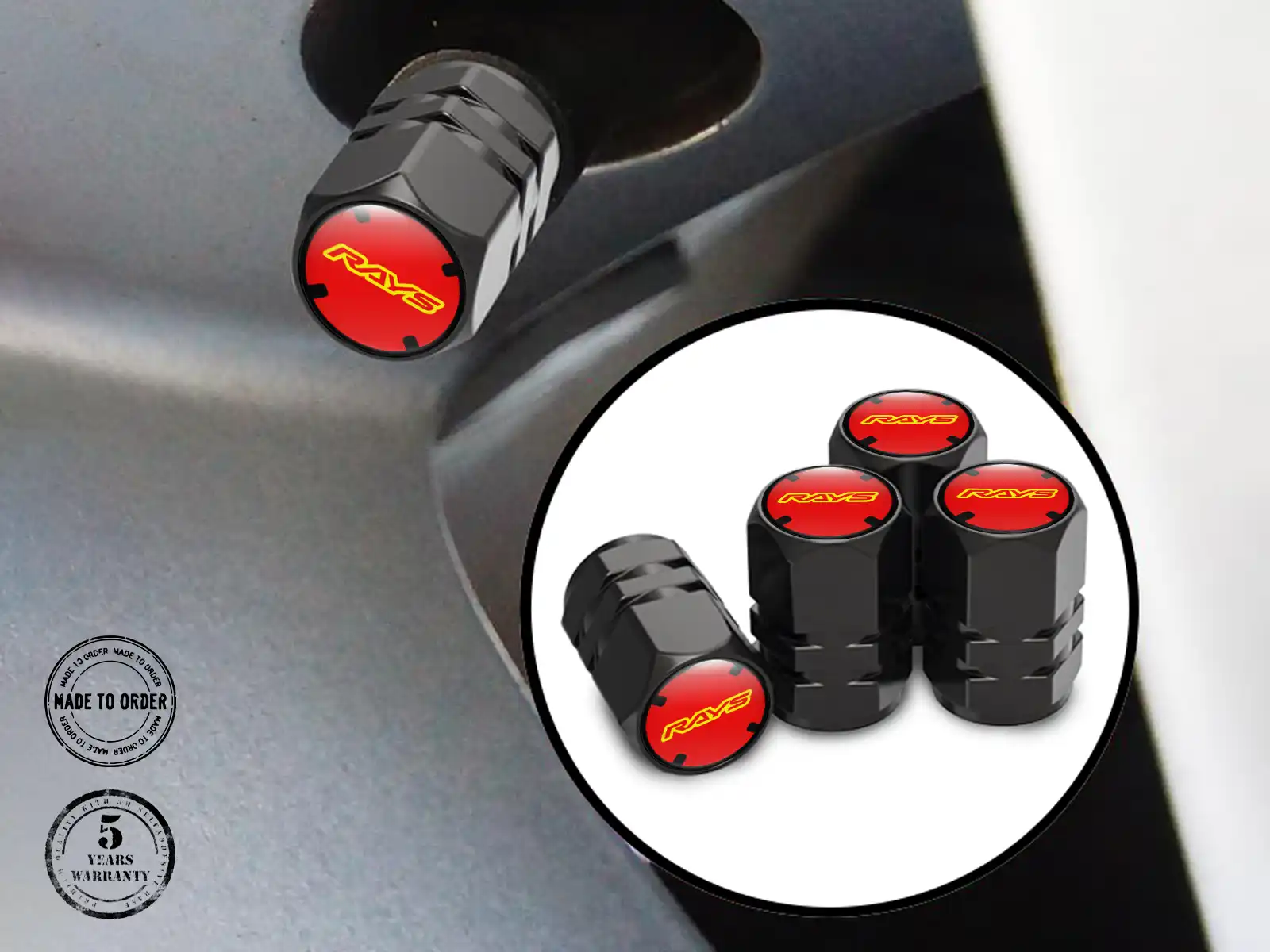Rays Capsules De Tige De Valve Vélos Style Durable